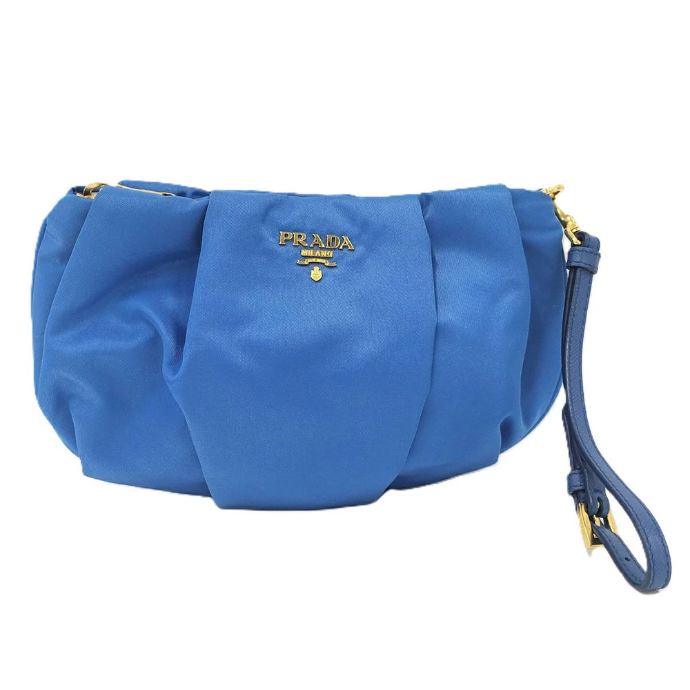 Prada Pouch Clutch Blue